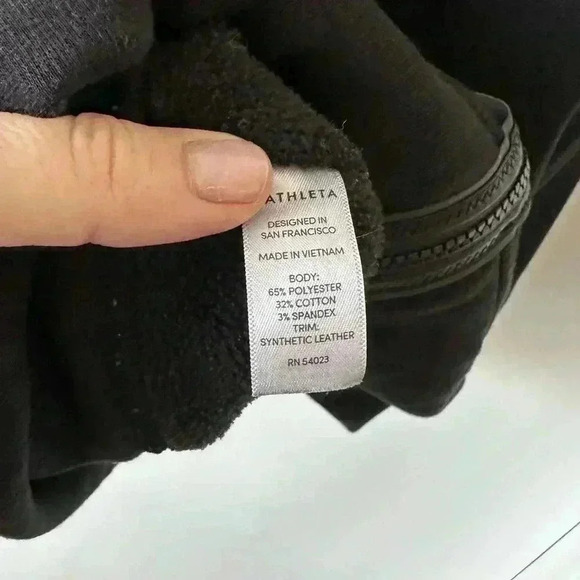 Athleta black fleece dress - Picture 6 of 7